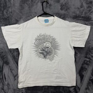 Rugrats T-Shirt Youth XL White Tommy Pickles Dragon Martial Arts Graphic Tee